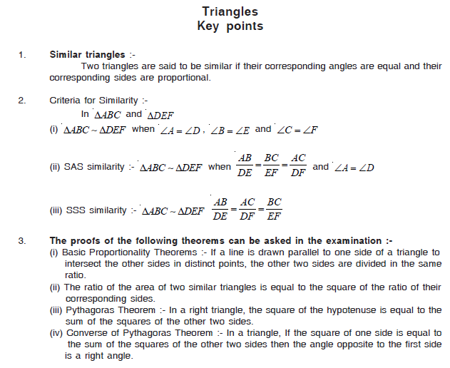 Cbse Class 10 Maths Hots Similar Triangles 2262